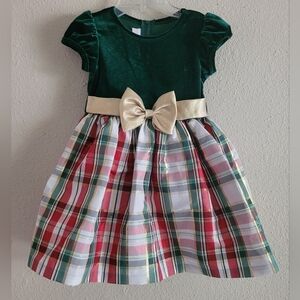 Bonnie Baby Sz 24 Mnths plaid dress
